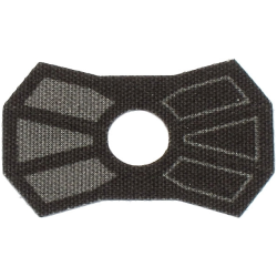 Minifigure Armor Pauldron Cloth with Single Hole with Dark Bluish Gray Panels Pattern