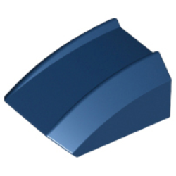 Slope, Curved 2 x 2 Lip - Dark Blue