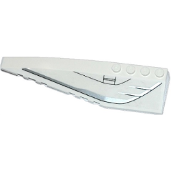 Wedge 12 x 3 Left with DC Javelin Spaceship Pattern (Sticker) - Set 76028