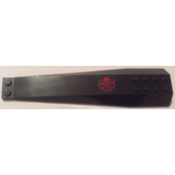 Wedge 16 x 4 Triple Curved with Reinforcements with Red Octopus (Marvel Hydra Logo) Pattern Model Right Side (Sticker) - Set 76048 Wedge 16 x 4 Triple Curved with Reinforcements with Red Octopus (Marvel Hydra Logo) Pattern Model Right Side (Sticker) - Set 76048