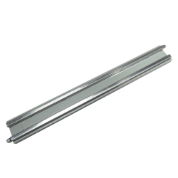 Train, Track 12V Conducting Rail Straight without Cable Connection Holes - Light Gray