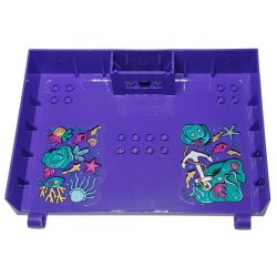 Container, Book Cover Half, 16 x 12 x 2 2/3 with Lock Compartment (Storybook Adventures) with Seafloor, Shells, Fish, Coral, and Anchor Pattern (Stickers) - Set 43213 Container, Book Cover Half, 16 x 12 x 2 2/3 with Lock Compartment (Storybook Adventures) with Seafloor, Shells, Fish, Coral, and Anchor Pattern (Stickers) - Set 43213