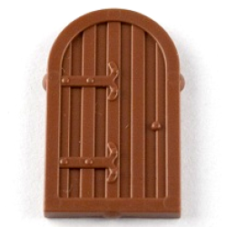 Shutter for Window 1 x 2 x 2 2/3 with Rounded Top - Reddish Brown Shutter for Window 1 x 2 x 2 2/3 with Rounded Top - Reddish Brown
