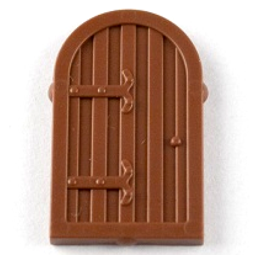 Деталь LEGO 94161 Shutter for Window 1 x 2 x 2 2/3 with Rounded Top - Reddish Brown