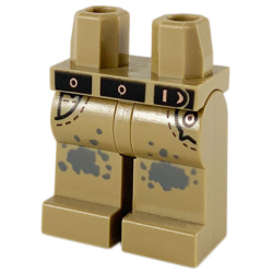 Hips and Legs with Black Belt, Copper Trim and Dark Bluish Gray Splotches Pattern Hips and Legs with Black Belt, Copper Trim and Dark Bluish Gray Splotches Pattern