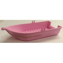 Boat, 18 x 8 x 2 1/3 with Oarlocks with 'Bella', Vines and Leaves Pattern on Both Sides (Stickers) - Set 7582 Boat, 18 x 8 x 2 1/3 with Oarlocks with 'Bella', Vines and Leaves Pattern on Both Sides (Stickers) - Set 7582