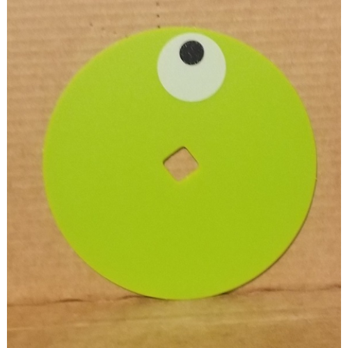 Деталь LEGO 4520270a Plastic Foil, Circle with Eye Pattern