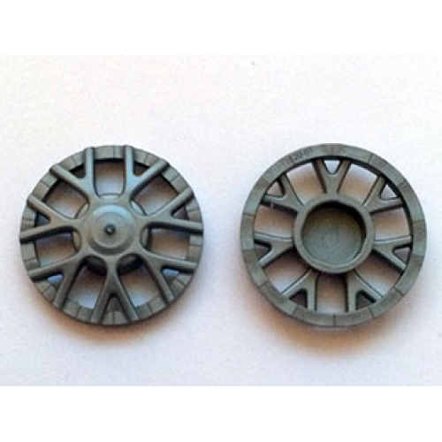 Деталь LEGO 18979b Wheel Cover 7 Spoke Y Shape - for Wheel 18976 - Black