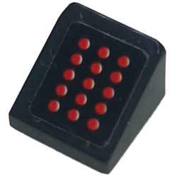 Slope 30 1 x 1 x 2/3 with 15 Red Dots Pattern (Sticker) - Sets 42151 / 42162