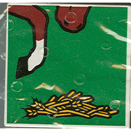 Деталь LEGO 2756pb054 Duplo, Tile 2 x 2 x 1 with Horse Mosaic Picture 18 Pattern