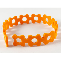 Plastic Flower Chain, Scala - Orange