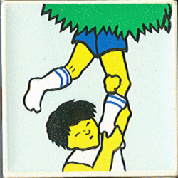 Duplo, Tile 2 x 2 x 1 with Park Mosaic Picture 04 Pattern