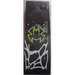 Slope, Curved 6 x 2 with Lime Spider Outline and White Web Pattern (Sticker) - Set 70130 Slope, Curved 6 x 2 with Lime Spider Outline and White Web Pattern (Sticker) - Set 70130