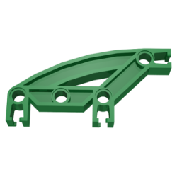 Znap Beam 8, 4 Holes, 3 Bends, Curved - Green
