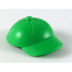 Minifigure, Ball Cap Large with 5 Seams and Small Pin - Bright Green