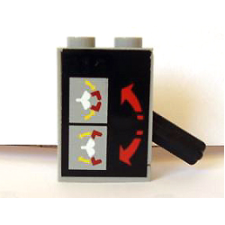 Pneumatic Switch with Top Studs with Grabber Lever Control Pattern (Sticker) - Set 8443 Pneumatic Switch with Top Studs with Grabber Lever Control Pattern (Sticker) - Set 8443