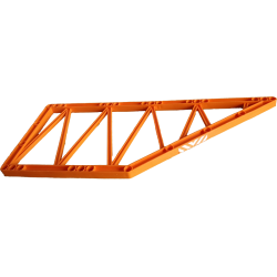 Support 31 x 13 Girder, Trapezoid with Orange and White Danger Stripes Pattern (Sticker) - Set 4210 Support 31 x 13 Girder, Trapezoid with Orange and White Danger Stripes Pattern (Sticker) - Set 4210
