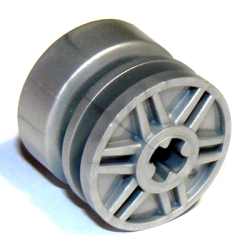 Wheel 18mm D. x 14mm with Axle Hole, Fake Bolts and Shallow Spokes Wheel 18mm D. x 14mm with Axle Hole, Fake Bolts and Shallow Spokes