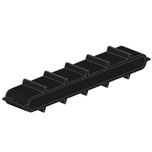 Деталь LEGO 634 Conveyor Belt Inclined 12 Tread Links