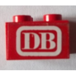 Brick 2 x 2 with 'DB' Pattern (Sticker) - Set 7725 Brick 2 x 2 with 'DB' Pattern (Sticker) - Set 7725