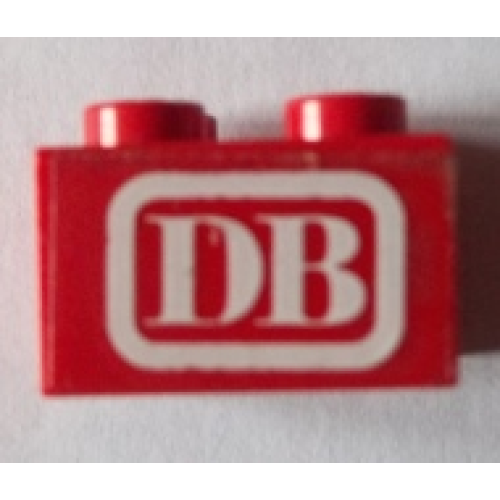 Деталь LEGO 3003pb097 Brick 2 x 2 with 'DB' Pattern (Sticker) - Set 7725