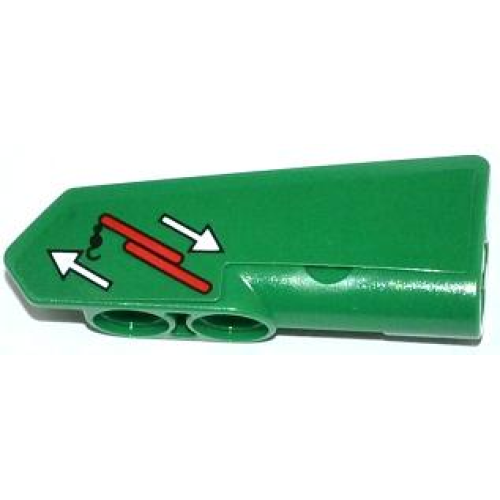 Деталь LEGO 11946pb005 Technic, Panel Fairing #21 Very Small Smooth, Side B with Crane Hook Operating Instructions Pattern (Sticker) - Set 42008