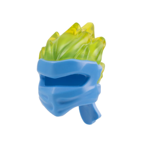 Деталь LEGO 41163pb07 Minifigure, Headgear Ninjago Wrap Type 5 with Molded Trans-Yellow Flames Pattern