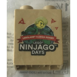 Duplo, Brick 1 x 2 x 2 with LEGO Ninjago Days LEGOLAND Florida Resort Pattern Duplo, Brick 1 x 2 x 2 with LEGO Ninjago Days LEGOLAND Florida Resort Pattern