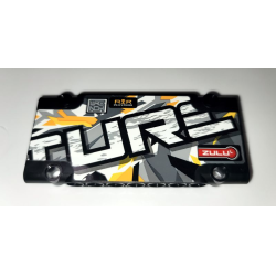 Technic, Panel Plate 5 x 11 x 1 with White and Dark Bluish Gray 'TURE' on Stone Background Pattern (Sticker) - Set 42069