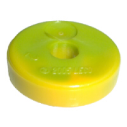 Projectile Disk 2 x 2 with Marbled Yellow Pattern - Lime Projectile Disk 2 x 2 with Marbled Yellow Pattern - Lime