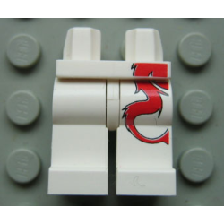 Hips and Legs with Red Dragon Tail Pattern Hips and Legs with Red Dragon Tail Pattern