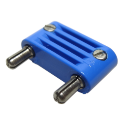 Electric, Connector, 2-Way Male Rounded Wide Long with Cross-Cut Pins Electric, Connector, 2-Way Male Rounded Wide Long with Cross-Cut Pins
