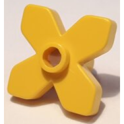 Plant Flower 2 x 2 Leaves - Angular - Yellow Plant Flower 2 x 2 Leaves - Angular - Yellow