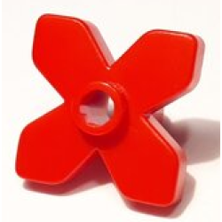 Plant Flower 2 x 2 Leaves - Angular - Red Plant Flower 2 x 2 Leaves - Angular - Red