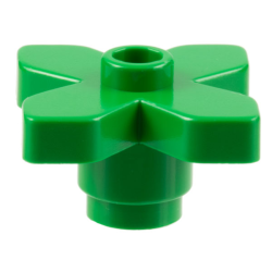 Plant Flower 2 x 2 Leaves - Angular - Green Plant Flower 2 x 2 Leaves - Angular - Green