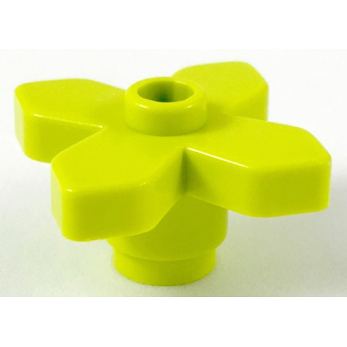 Деталь LEGO 4727 Plant Flower 2 x 2 Leaves - Angular - Medium Lime