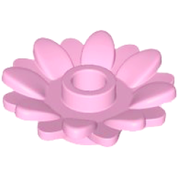 Plant Flower 2 x 2 Round with 16 Petals (Sunflower) with Open Stud - Bright Pink Plant Flower 2 x 2 Round with 16 Petals (Sunflower) with Open Stud - Bright Pink