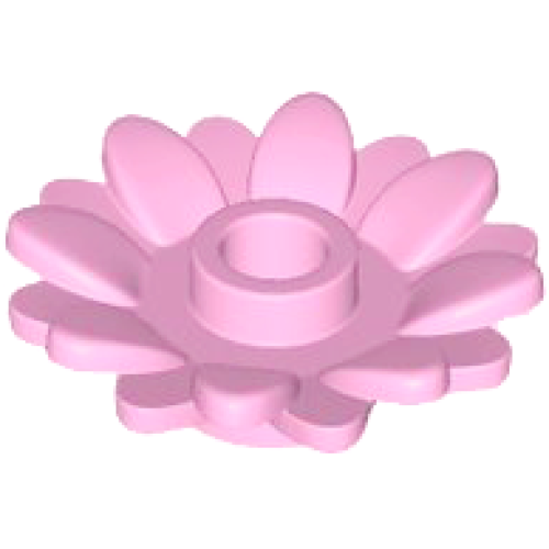 Деталь LEGO 6901 Plant Flower 2 x 2 Round with 16 Petals (Sunflower) with Open Stud - Bright Pink