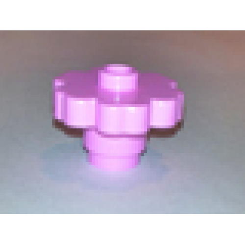 Деталь LEGO 4728 Plant Flower 2 x 2 Rounded - Open Stud - Bright Pink