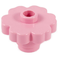 Plant Flower 2 x 2 Rounded - Open Stud - Pink