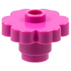 Plant Flower 2 x 2 Rounded - Open Stud - Dark Pink Plant Flower 2 x 2 Rounded - Open Stud - Dark Pink