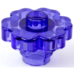 Plant Flower 2 x 2 Rounded - Open Stud - Trans-Purple