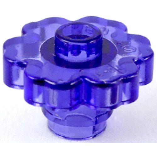 Деталь LEGO 4728 Plant Flower 2 x 2 Rounded - Open Stud - Trans-Purple