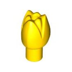 Plant Flower Tulip with Bar and Small Pin Hole - Yellow