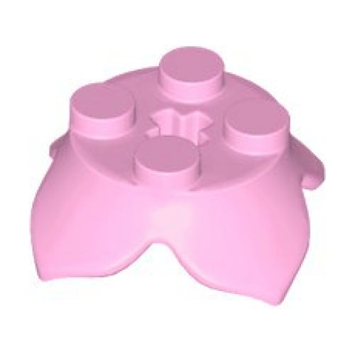 Деталь LEGO 15469 Plant Leaves 2 x 2 with 4 Petals and Axle Hole - Bright Pink