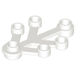 Plant Leaves 4 x 3 - White