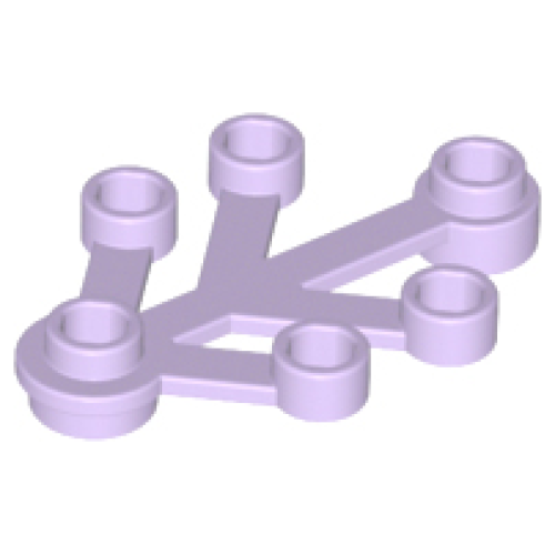 Деталь LEGO 2423 Plant Leaves 4 x 3 - Lavender