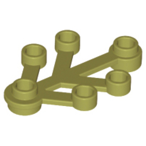 Деталь LEGO 2423 Plant Leaves 4 x 3 - Olive Green