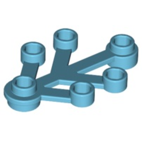 Деталь LEGO 2423 Plant Leaves 4 x 3 - Medium Azure