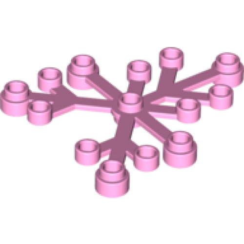 Деталь LEGO 2417 Plant Leaves 6 x 5 - Bright Pink